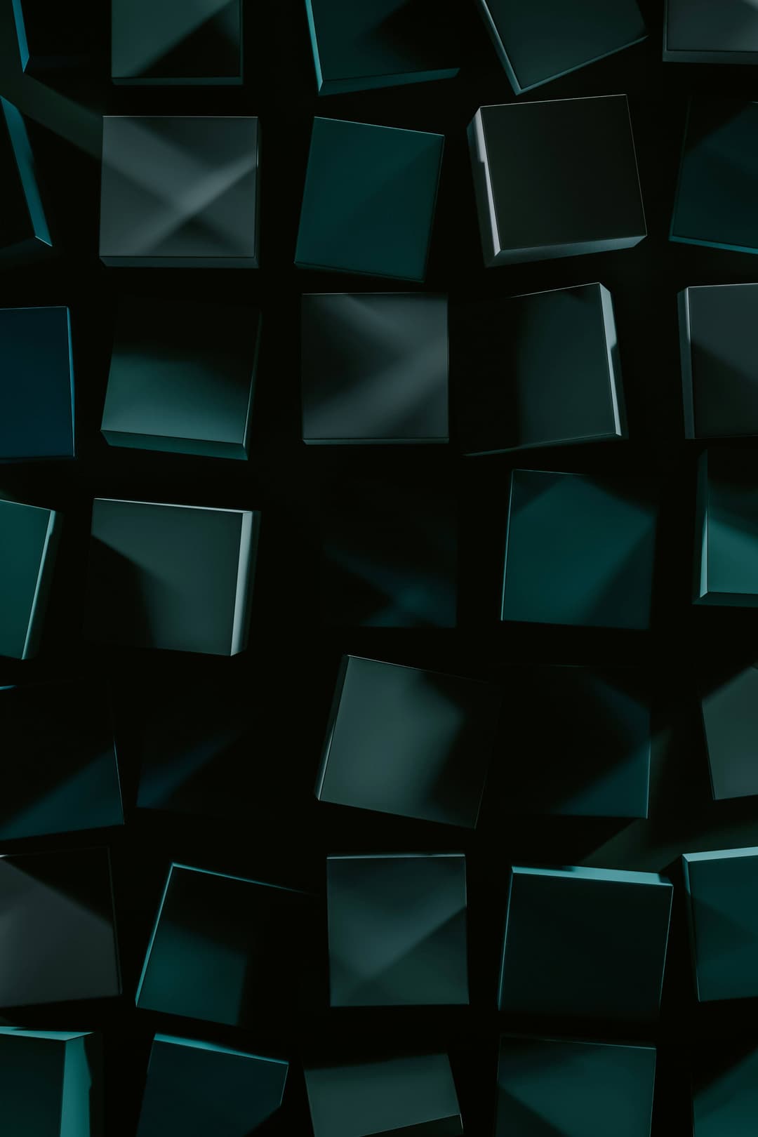 Abstract dark geometric blocks