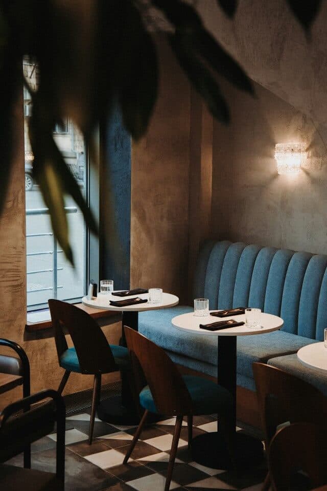 Meeting room prepared for an investor conversation