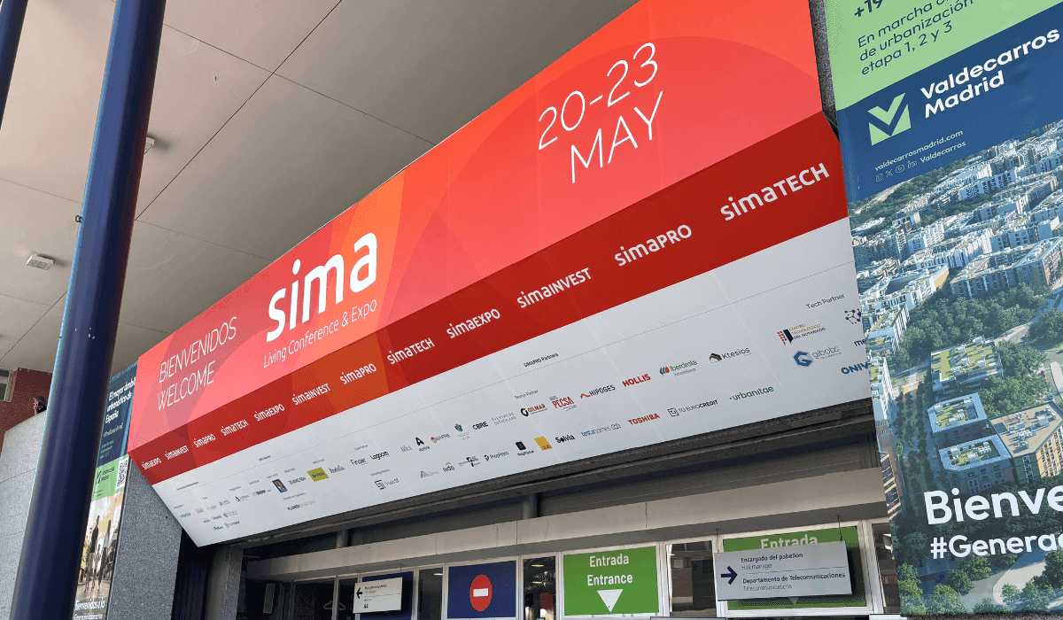 Entrance to SIMA 2026, a leading event for the real estate sector and residential investment in Madrid